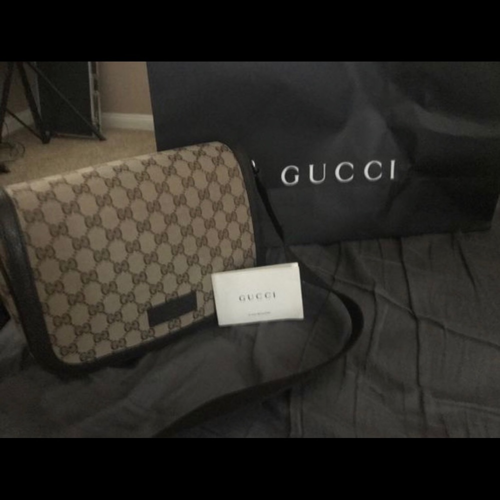 SOLD Guccissima medium messenger bag